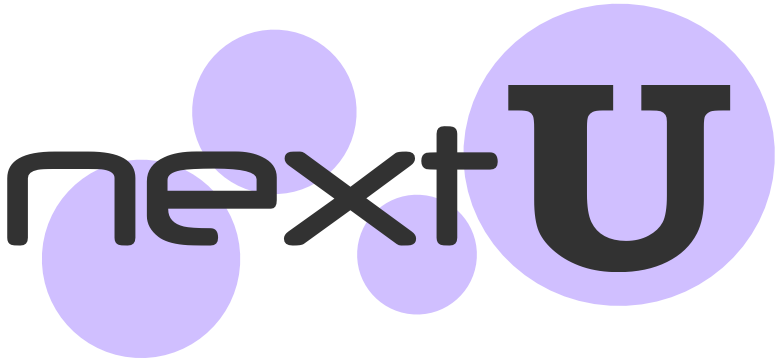 next‑u Logo lila
